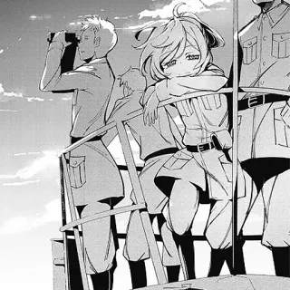 😞 Tanya Degurechaff Saga of Tanya the Evil Аниме, Манга, Военные, Таня Дегуршафф, Исекай, Сага о Тане Злой whatsapp sticker