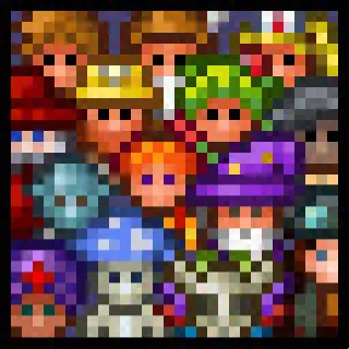 👨 Pixel art, Videojuego, Personajes, Fantasía, Sprites telegram sticker