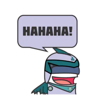 😂 HAHAHA! 웃음, 만화, 유머, 웃긴, 캐릭터 telegram sticker