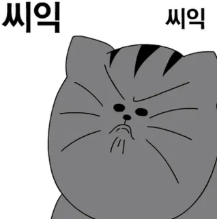 💬 씨익
씨익 gatto, arrabbiato, cartone animato, grigio, infastidito whatsapp sticker