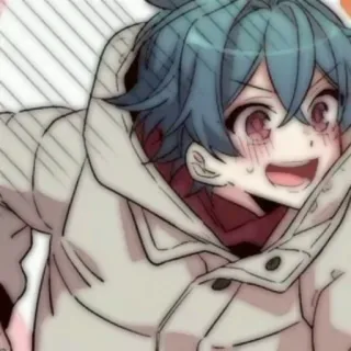💬 Anime, Manga, Dibujo animado, Personaje, Chico, Sudadera con capucha telegram sticker