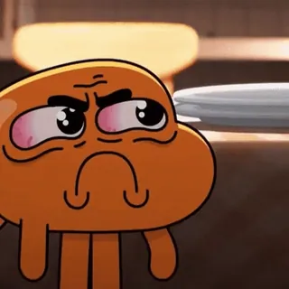 ☹️ Darwin The Amazing World of Gumball Darwin, El asombroso mundo de Gumball, dibujos animados, animado, triste, molesto telegram sticker