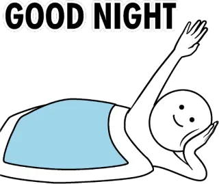 😴 GOOD NIGHT good night, sleep, bed, cartoon telegram sticker