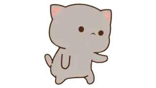 🍩 Katze, süß, Tier, Aufkleber, Cartoon telegram sticker