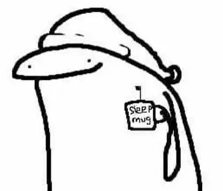 📈 sleep mug sono, caneca, desenho animado, boneco palito, hora de dormir telegram sticker