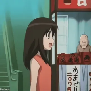 🌟 Tomo Takino Azumanga Daioh あまぐり 二つ百円 telegram sticker