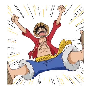 🎉 Monkey D. Luffy One Piece Anime, Manga, Karakter, Luffy, One Piece telegram sticker