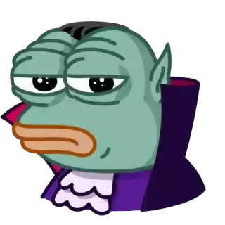 😒 Pepe the Frog pepe, rana, meme, internet, cartone animato telegram sticker