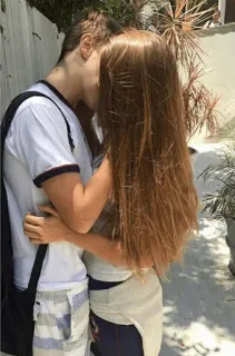 💋 küssen, paar, romantik, zuneigung, liebe telegram sticker
