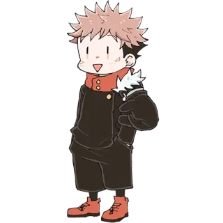 ❤️ Yuji Itadori Jujutsu Kaisen Anime, Junge, Kawaii, Manga, Chibi telegram sticker