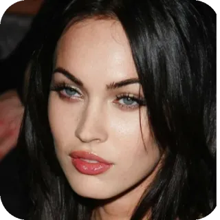 💇 Megan Fox, actress, celebrity, portrait, woman, face, Hollywood telegram sticker