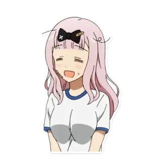 ☺️ Chika Fujiwara Kaguya-sama: Love Is War Anime, Chika, Chika Fujiwara, Kaguya-sama, Sticker, Chica Anime whatsapp sticker