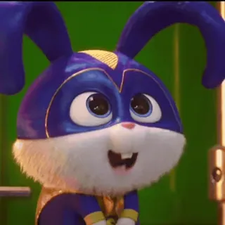 🤓 Snowball The Secret Life of Pets rabbit, bunny, cartoon, cute, pet, animal, Snowball, The Secret Life of Pets telegram sticker