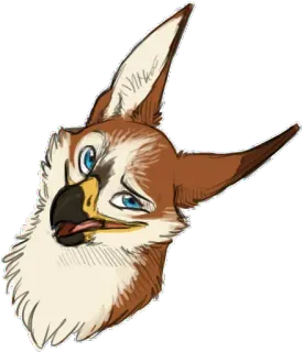 😏 gryphon, griffin, mythical creature, fantasy, animal, eagle, lion telegram sticker