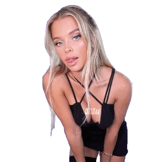 😈 donna, bionda, ritratto, ragazza, posa telegram sticker