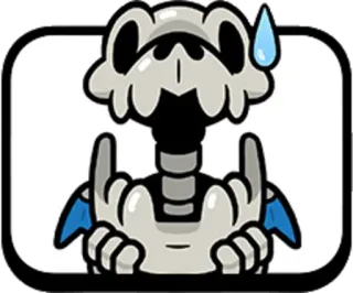 😲 скелет, средний палец, грубый, мультик, эмодзи telegram sticker
