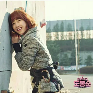 👩 Strong Woman Do Bong-soon 힘쎈여자 도봉순 korean drama, climbing, asian telegram sticker