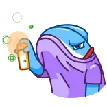 🦠 character, sticker, cartoon telegram sticker