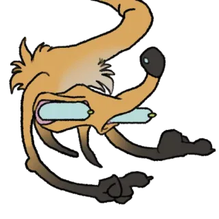 👇 Dibujo animado, Animal, Personaje whatsapp sticker