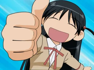 👍 Anime, Kartun, Jempol ke atas, Imut, Gadis, Chibi telegram sticker