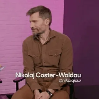 ⚜️ Nikolaj Coster-Waldau Nikolaj Coster-Waldau
@nikolajcw 배우, 유명인, 인물 사진, 남자, 갈색 셔츠 telegram sticker