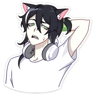 Мауси и Рен на каникулах @TgSticker telegram stickers