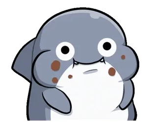 ⭐ cartoon, shark, cute, animal whatsapp sticker