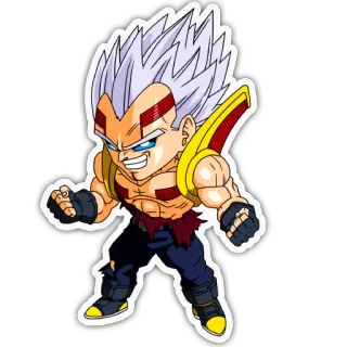 👊 Super Baby 2 Dragon Ball Z Super Baby 2, Dragon Ball Z, anime, sticker, personaggio telegram sticker