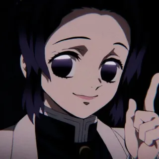🦋 Shinobu Kocho Demon Slayer Anime, Demon Slayer, Shinobu Kocho, Desenho animado, Sorrindo telegram sticker