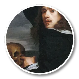 👈 crâne, art, peinture, portrait, histoire, vanité telegram sticker