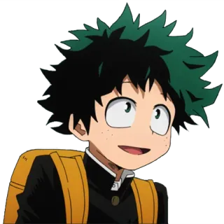 😳 Izuku Midoriya My Hero Academia Anime, Manga, My Hero Academia, Izuku Midoriya, Deku, Personaje, Escuela, Héroe telegram sticker
