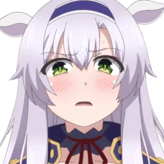 😶 Anime, Ragazza, Personaggio, Illustrazione, Manga, Carino, Arte digitale whatsapp sticker