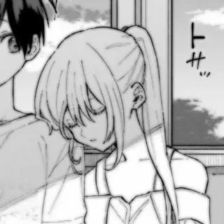 📂 トサ Anime, Manga, Pasangan, Tidur, Gadis telegram sticker