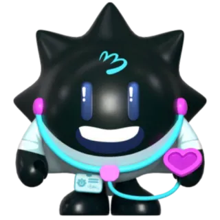 🩺 การ์ตูน, การแพทย์, สุขภาพ, น่ารัก, หมอ, หูฟัง, หัวใจ telegram sticker