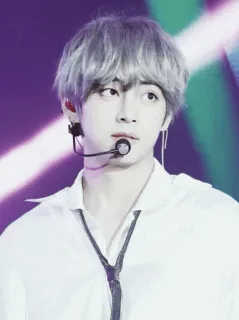 📖 V K-pop, cantante, ídolo, BTS, V whatsapp sticker