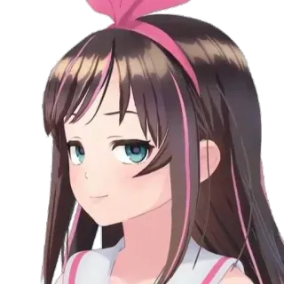 😏 Kizuna AI anime, virtual youtuber, kizuna ai, vtuber telegram sticker
