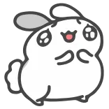 🤩 кролик, милый, мультик, животное, кавай whatsapp sticker