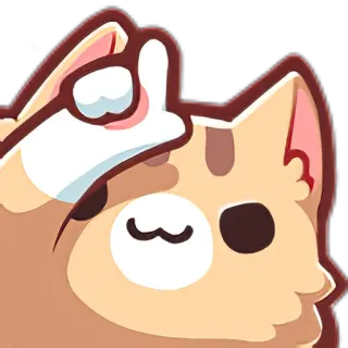 👍 gato, pegatina, animal, dibujo animado, lindo whatsapp sticker