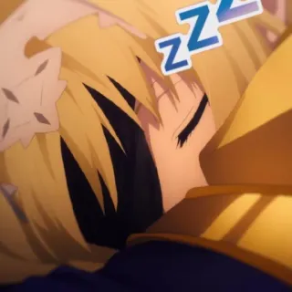 😴 ZZZ dormir, anime, zzz, descanso, cansado whatsapp sticker