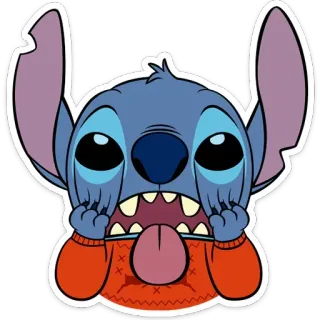 😛 Stitch สติทช์, ลิโล่ แอนด์ สติทช์, ดิสนีย์, การ์ตูน, หน้าตลก, น่ารัก, ตัวละคร telegram sticker
