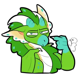 👀 龙, 蜥蜴, 爬行动物, 卡通, 动物, 搞笑 telegram sticker