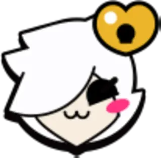 ❤️ Colette Brawl Stars colette, brawl stars, videogame, personage, hart, schattig telegram sticker