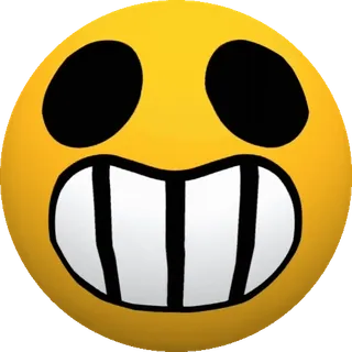 😁 Эмодзи, Улыбка, Желтый, Лицо, Выражение, Смешной telegram sticker