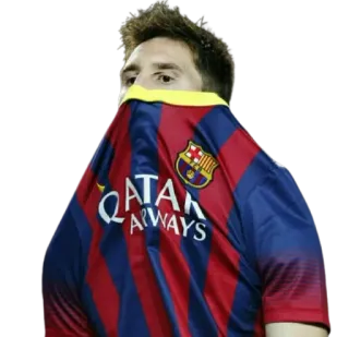 🤦‍♂ Lionel Messi QATAR AIRWAYS サッカー, 選手, サッカー選手, FCバルセロナ, ユニフォーム, スポーツ, メッシ whatsapp sticker