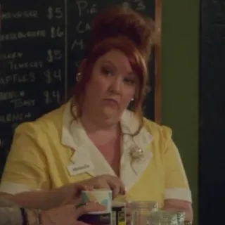 🎋 Marjorie Kellnerin, Frau, Servicekraft, Restaurant, Gaststätte telegram sticker