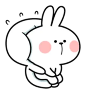 🤕 konijn, bunny, schattig, dier, sticker, cartoon telegram sticker