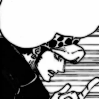 🗯 Trafalgar Law One Piece Trafalgar Law, One Piece, Anime, Manga, Hải tặc, Thuyền trưởng, Mũ telegram sticker
