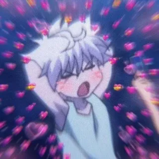 🌟 Anime, Niedlich, Herzen, Cartoon, Liebe, Chibi telegram sticker