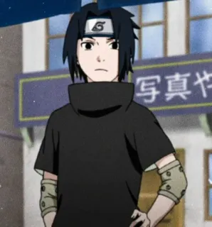 🀄️ Sasuke Naruto Аниме, Манга, Ниндзя, Учиха, Саске telegram sticker