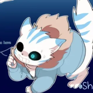 ☠️ Sans Undertale Sh cat, monster, skeleton, undertale, fanart telegram sticker